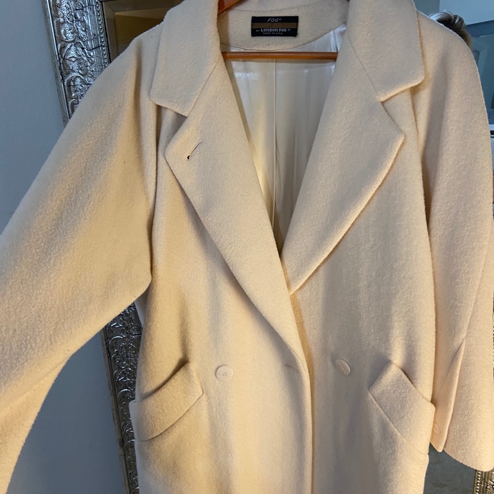 London fog vintage wool and silk coat - Picture 4 of 7